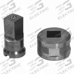 EDWARDS Square Punch & Die Set: Edwards, 55 ton_65 ton_100 ton_120 ton Compatible Ironworker Size (MPN ED9-PDSQ1/2). Key specifications — attr67451: IW55 , IW65 , IW100, IW120; attr67489: Square; attr67463: 1/2 in; attr67447: ED9-PDSQ1/2; attr67456: Edwards; attr67443: EDWARDS; attr67472: 1/2 in Square Punch & Die Set.