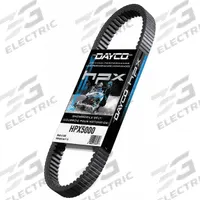 DAYCO Automotive Drive Belt: V-Belt, HPX, Cogged Belt, 28° Angle, 19/32 in Thick, HPX2238, Aramid. Key specifications — Brand: DAYCO; Reinforcing Cord Material: Aramid; Industry Number: HPX2238.