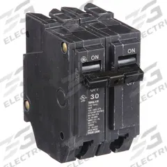 GE Miniature Circuit Breaker: THHQL, 30 A, 120/240V AC, Single Phase, 22kA at 120/240V AC, 2 Poles (MPN THHQL2130). Key specifications — Amps: 30 A; AC Voltage Rating: 120/240V AC; Phase: Single; Max. AIR Rating: 22kA at 120/240V AC; For Use With: Power Mark Gold Load Centers and AQ Lighting Panels.
