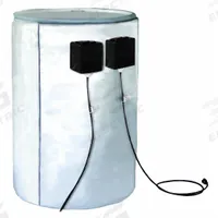 BRISKHEAT Drum Heater: 230V AC, 3,200 W Watts, 50°F to 450°F, 55 gal, IP40, Drums, Indoor (MPN FGDDC55240D). Key specifications — attr1187699: BRISKHEAT; attr1187720: 55 gal; attr1187700: Drums; attr1187702: IP40; attr1187704: Indoor; attr1187710: 13.3 A.