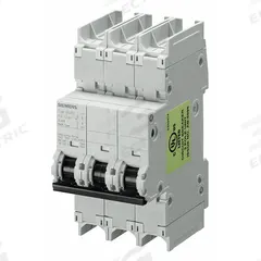 SIEMENS IEC Miniature Circuit Breaker: 6 A Amps, 125V DC, 14kA at 240V AC, Screw Clamp (MPN 5SJ43067HG41). Key specifications — DC Voltage Rating: 125V DC; Max. AIR Rating: 14kA at 240V AC; Terminal Connection: Screw Clamp; Brand: SIEMENS.