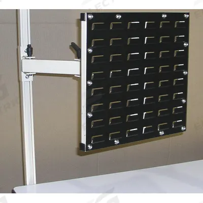 PRO-LINE Articulating Bin Arm: 17 in Overall Ht, 18 in Overall Wd, 10 in Overall Dp - Louvered Panels & Bin Rails for Workbenches