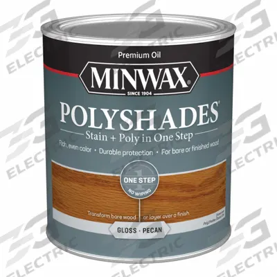 MINWAX Wood Stain: Wood Stain and Sealer, Interior, Oil, 1 qt Container Size, Wood - Combination Wood Stain & Sealers