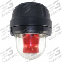 FEDERAL SIGNAL Warning Light: 24V DC, 11 3/8 in Overall Ht, 8 13/16 in Overall Dia, Red (MPN 27XST-024R-MOD). Key specifications — Operating Voltage: 24V DC; Brand: FEDERAL SIGNAL; Lens Color: Red; Mounting Location: Pendant Mount.
