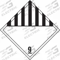STRANCO INC DOT Container Placard: 9, 10 3/4 in x 10 3/4 in, 10 3/4 in Label Ht, 10 3/4 in Label Wd (MPN DOTP-0054-PS). Key specifications — Brand: STRANCO INC; Message: 9.