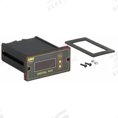 DART CONTROLS Digital Panel Meter: 0 Display Span - Min, 9,999 Display Span - Max, 250VAC @ 5A, SPDT (MPN DP4). Key specifications — Manufacturer Part Number: DP4; Digital Display Screen Color: Red; Digital Display Screen Type: LED; NEMA Enclosure Rating: 4X; Product Type: Digital Panel Meter; Relay AC Contact Rating: 250VAC @ 5A; Relay Contact Form: SPDT; Relay DC Contact Rating: 28VDC @ 1A.