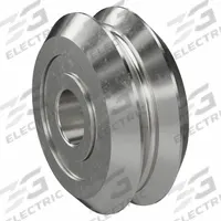 DUALVEE Guide Wheel: Carbon Steel, DualVee, For Size 4 DualVee Rails, W4X. Key specifications — Material: Carbon Steel; Lubrication: Klubersynth UH1 14-151; For Use With: Track; Manufacturer Part Number: W4X; Brand: DUALVEE; Size: 4; Bearing Protection: Shielded; For Rail Size: Size 4 DualVee.