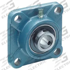 TRITAN 4 Bolt Flange Bearing: Radial Ball, 1 7/16 in Bore, Cast Iron, Set Screws, 4 39/64 in Lg (MPN UCF207-23). Key specifications — Bore Type: Cylindrical; Brand: TRITAN; Lubricant Material: NLGI #2 Equivalent; Mounting Bolt Size: 7/16 in; System of Measurement: Inch.