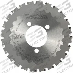 MAKITA Circular Saw Blade: 4 5/16 in Dia, 24 Teeth, 0.059 in Cutting Wd, 1 11/32 in Arbor Size (MPN E-11106). Key specifications — attr114307: Cermet Tipped.