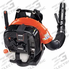 ECHO Gas-Powered Backpack Blower: Gas-Powered, 756 cfm Max Air Flow, 756 mph Max Air Speed, 63.3 cc (MPN PB-770H). Key specifications — Brand: ECHO; Engine Cycle: 2-Cycle; Manufacturer Part Number: PB-770H; Throttle Location: Hip.