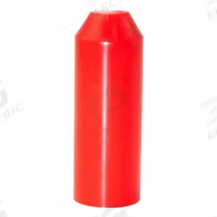 ELECTRIDUCT Heat Shrink End Caps: 100 Pk, 1 in I.D. Before Shrinking, 0.31 in I.D. After Shrinking (MPN HSEC-100-UV-RD-100PK). Key specifications — Shrink Tubing Properties: UV Light Resistant; Shrink Ratio: 3:1; Temp. Range: -55°C to 110°C; Brand: ELECTRIDUCT; _Pack Size: 100.