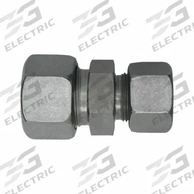 BRENNAN INDUSTRIES Compression Tube Straight: 10 mm OD x 8 mm OD Size - Flareless Bite-Type Steel Compression Fittings