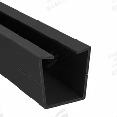 T-Slot Cover: 45 Series, Metric, 2 m x 14 mm x 13 mm, Black, Plastic, Dust Cover, Matte, Single (MPN 12013). Key specifications — Finish: Matte; Product Type: T-Slot Cover; Material: Plastic; Includes Fasteners: No; Manufacturer Part Number: 12013; Cover Type: Dust Cover; Brand: 80/20; System of Measurement: Metric.