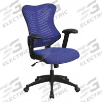 FLASH FURNITURE Office Chair: Kale, Ht, Blue, Mesh Material, 24 in Back Ht, 21 in Seat Wd (MPN BL-ZP-806-BL-GG). Key specifications — attr995518: Kale; attr982877: Black; attr982913: Yes; attr982865: Blue; attr982870: FLASH FURNITURE; attr982901: Blue.