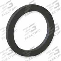 Cam and Groove Gasket: 1 1/2 in For Coupling Size, Black, 2 3/16 in Outside Dia, Flat, 0.25 in Thick (MPN 150G). Key specifications — Color: Black; Color Code Stripe: 1 White; Metal Detectable: No; Durometer: 60A; Gasket Material: EPDM; Brand: BANJO.