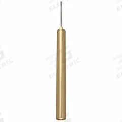 AFX INC. Pendant: 1 1/4 in Dia, 16 in Ht, Gold/Satin Brass, 800 lm, 3000K, 9 W, 120 to 277V AC (MPN ELIP01L30UDSB). Key specifications — Voltage: 120 to 277V AC; Brand: AFX INC.; Color Temperature: 3000K; Dimmable: Yes; Housing Finish/Color: Satin Brass.
