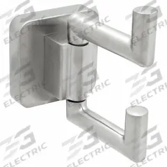 SPEAKMAN Robe Hook: 3 3/8 in x 4 3/4 in x 1 1/2 in, Brass, Brushed, 38 lb Wt Capacity (MPN SA-2408-BN). Key specifications — Brand: SPEAKMAN; Material: Brass.