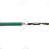 CHAINFLEX Control Cable: 18 AWG, 18 Conductors, 100 ft, PVC Jacket, 600 V (MPN CF6-07-18-100). Key specifications — Conductor Material: Copper; Conductor Configuration: Single; Minimum Bend Radius Factor - Fixed: 4 x OD; Minimum Bend Radius Factor - Flexible: 5 x OD; Includes Ground: Yes; Minimum Bend Radius Factor - E-Chain: 6.8 x OD; Resistance Properties: Oil and Grease Resistant; Standards: cRUus.