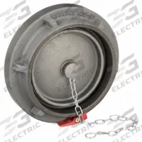 MOON AMERICAN Hydrant Cap: Cap, Aluminum, 5 in Compatible Pipe Size, Genderless, Storz, Storz Lug (MPN 685-50Z). Key specifications — Thread Type: Storz; Tightening Method: Storz Lug.