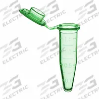 APPROVED VENDOR Microcentrifuge Tube: Microcentrifuge Tube, Polypropylene, 1.5 mL Capacity - mL (MPN C2000-G). Key specifications — Brand: APPROVED VENDOR; Graduated: Yes; Closure Color: Green; Includes: Cap; Includes Closure: Yes; Body Color: Green; Bottom Shape: Conical; Body Material: Polypropylene.
