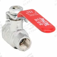 APPROVED VENDOR Manual Two-Way Ball Valve: 1/4 in, Chrome-Plated Brass, Straight, FIP x FIP, Lever (MPN 107-821-CP). Key specifications — Brand: APPROVED VENDOR; Handle: Lever.