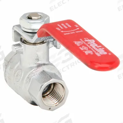APPROVED VENDOR Manual Two-Way Ball Valve: 1/4 in, Chrome-Plated Brass, Straight, FIP x FIP - Brass Ball Valves