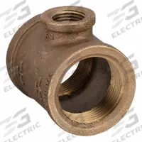 APPROVED VENDOR Metal Pipe Tee: Tee, 1 1/4 in x 1/2 in x 1 1/4 in, Class 125, C89833 Brass, Reducer (MPN ZUSA-PF-10476). Key specifications — Brand: APPROVED VENDOR; Maximum Operating Pressure: 200 psi @ 72 °F.