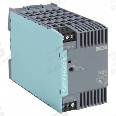 SIEMENS DC Power Supply: DIN Rail, 78 W Output Power - Rated, 6.5 A Current - Output - DIN Rail Mount DC Power Supplies