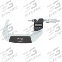MITUTOYO IP65 Digital Outside Micrometer: 3 in to 4 in /0 mm to 25.4 mm, Inch/Metric, IP65 (MPN 293-347-32). Key specifications — attr1182744: 0.00005 in/0.001 mm; attr1182776: IP65; attr1182741: MITUTOYO; attr1182743: +/- 0.00005 in; attr1182759: Yes.