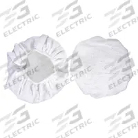 CARRAND Polishing Bonnet: Bonnet, Elastic Band, Cotton Terry, 10 in Outside Dia, White, 94001AS (MPN 40402AS). Key specifications — Texture: Soft; Material: Cotton Terry; Product Type: Bonnet; Compatible Tool Type: Polishers; Color: White; Compatible Surface Material: Aluminum; Features: Soft for Applying and Removing; Brand: CARRAND.