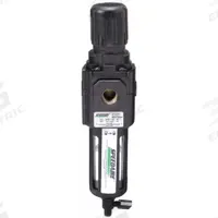 SPEEDAIRE Filter-Regulator: Intermediate Duty Series, 3/8 in NPT, 120 cfm, 40 micron, Manual Drain (MPN 4ZK89). Key specifications — attr109419: SPEEDAIRE; attr109429: Aluminum; attr109463: No; attr109467: Rubber; attr109468: Intermediate Duty.