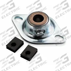 DAYTON 2 Bolt Flange Bearing: 2 Bolt, 1 in Bore, 4 3/8 in Overall Lg, 1 1/8 in Overall Ht, Bronze (MPN 4X818). Key specifications — Brand: DAYTON.