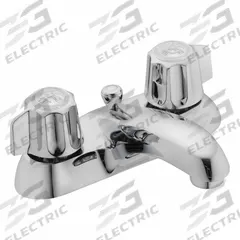 GERBER Low Arc Bathroom Faucet: 43-431, Brass, Chrome Finish, 1.2 gpm Flow Rate, Centerset, Arc (MPN G0743431). Key specifications — Includes: Compression Stems; Brand: GERBER; Series: 43-431.