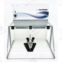 GLAS-COL Sloping Ductless Workstation: Microscope Cut-Out, 30 in Overall Wd, 35 in Overall Ht, White (MPN 200A HS5000C). Key specifications — Assembly: Fully Assembled; Brand: GLAS-COL; Base/Stand Included: Yes; Blower Included: Yes; Work Surface Included: Yes.