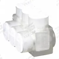 BURNDY Multitap Connector: 3 Port, Single-Sided Entry, 14 AWG – 2/0 AWG Wire Size, Clear (MPN BIBS2/03). Key specifications — Body Material: Aluminum; Brand: BURNDY.