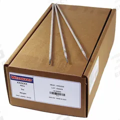 WESTWARD Stick Electrode: Carbon Steel, E7014, 3/16 in x 14 in, 50 lb (MPN 20YD33). Key specifications — Brand: WESTWARD; Tensile Strength (As Welded): 70 ksi; Yield Strength (As Welded): 58 ksi.