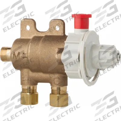 CHICAGO FAUCETS Thermostatic Mixing Valve: 3/8 in Inlet Connection Size - Point-of-Use Mixing Valves
