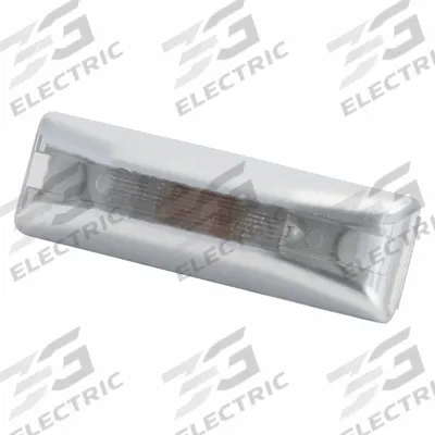 GROTE License Plate Light: Incandescent, License Plate Light, Clear, Rectangular - Vehicle License Plate Lights