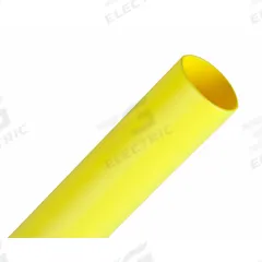 3M Heat Shrink Tubing: 0.38 in I.D. Before Shrinking, 0.19 in I.D. After Shrinking, 4 ft Lg, 125 PK (MPN FP301-3/8-48"-YELLOW-125 PCS). Key specifications — Color: Yellow; Brand: 3M.