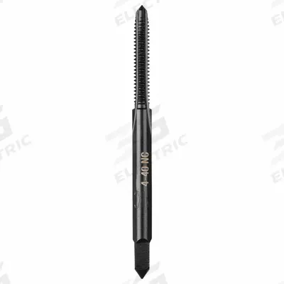 MILWAUKEE Straight Flute Tap: #4-40 UNC, 2B, 4 Flute, Plug Chamfer - General Purpose Hand Taps