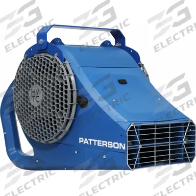 PATTERSON Mounted Fan: 115V AC, 1/2 hp Motor HP, Ceiling/Wall Mount, Non-Oscillating - High-Velocity Industrial Wall-Mount Fans