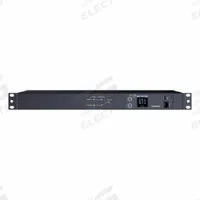 CYBER POWER Power Distribution Unit: Single-Phase, 10 Outlets, (10) NEMA 5-15R, Metered, 1 RU (MPN PDU24001). Key specifications — Plug Type: NEMA 5-15P; Brand: CYBER POWER; Phase: Single-Phase; Receptacle Type: (10) NEMA 5-15R; Mounting Location: Vertical Rack; Facing: Rear.