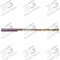 CHAINFLEX Bus Cable: (4) Pr 26 AWG (0.14), PUR, Order by the Foot, Ethernet/CAT5e, Red (MPN CF898-045). Key specifications — Bus System: Ethernet/CAT5e; Conductor Grouping: (4) Pair 26 AWG; Minimum Bend Radius Factor - Fixed: 8 x OD; Minimum Bend Radius Factor - Flexible: 12 x OD; Shielding: Shielded; Brand: CHAINFLEX.