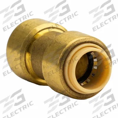 APPROVED VENDOR Straight Coupling: 3/8 in OD x 3/8 in OD Size - Standard Brass Push-to-Connect Tube Fittings