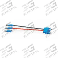 GROTE Pigtail: Slim-Line 0.18 in Male Bullet/Straight Male PL-3 Connector, 3 Wires, 7 in Wire Lg (MPN 66825). Key specifications — Wire Sizes Included: 16 AWG; Features: Factory-Molded Plugs; Connector Type: Straight Male PL-3 Connector; Compatible Product Type: Female Pin Lamps.