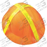 OCCUNOMIX Full Brim Hard Hat Cover: Polyester Mesh, Orange, Hard Hats (MPN V896-FBO). Key specifications — Cover Material: Polyester Mesh; Head Protection Color: Orange; For Use With: Hard Hats; Brand: OCCUNOMIX.
