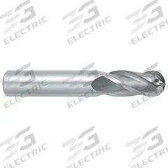 OSG Ball End Mill: Carbide, TiAlN Coated, 4 Flute, 9/64" Mill Dia, 1/2" LOC, 2" OAL (MPN 404-1406-BN11)