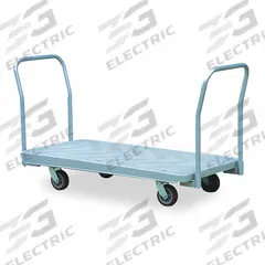 DAYTON Platform Truck: 2,200 lb, 60 in L x 29 1/2 in W x 40 in H Overall Dim., Gray, Plastic (MPN 2TUL1). Key specifications — attr1345828: Gray; attr1345811: (2) Rigid; attr1345838: DAYTON.