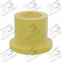 BUNTING BEARINGS Flanged Sleeve Bearing: PTFE, 1/4 in Bore, 3/8 in OD, 3/8 in Overall Lg, Yellow (MPN BJ5F040603). Key specifications — Brand: BUNTING BEARINGS; Color: Yellow.