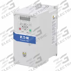 EATON Variable Frequency Drive: In Phase Single, Out Phase Three, 1 hp_2 hp, With Bypass, Compact (MPN DM1-124D8EB-S20S). Key specifications — Style: Compact; Color: White; Output Voltage: 200-240V AC; Output Phase: Three.